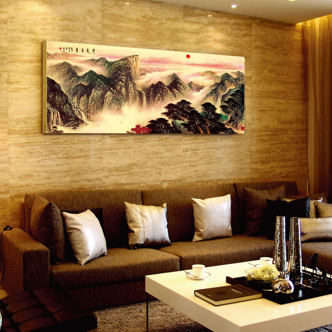 2、客廳西式沙發的背景牆應該掛什麼樣的畫？ 