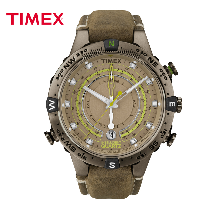 timex/天美时 户外运动手表指南针 温度计 石英防水男表t2n739