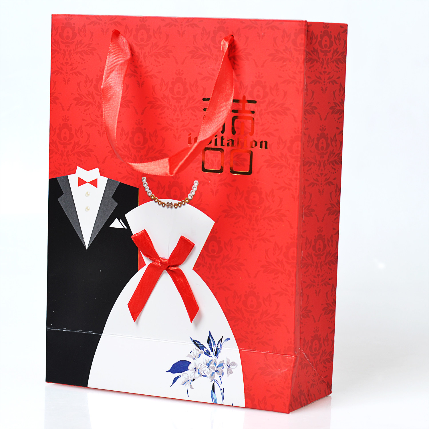 days edge happy wedding gift bag wedding box with smoke