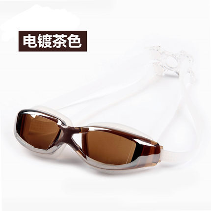 佑游正品 男女士大框电镀防水防雾游泳镜 近视游泳眼镜带度数包邮