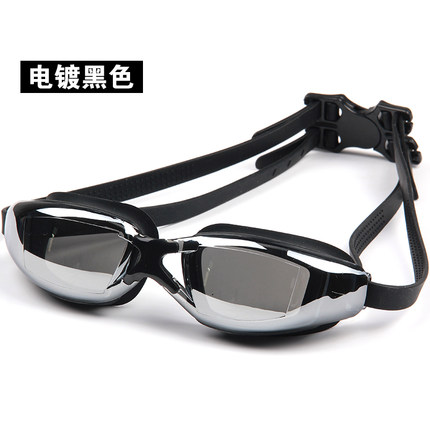 佑游正品 男女士大框电镀防水防雾游泳镜 近视游泳眼镜带度数包邮