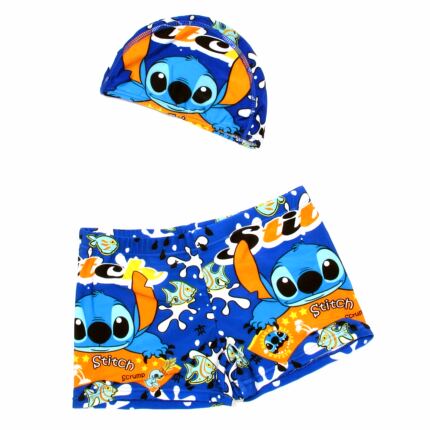 儿童泳衣 男童卡通平角游泳裤 小孩宝宝游泳衣男大童 送搭配泳帽