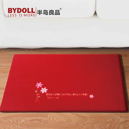 半岛良品 超薄蹭灰土垫脚垫地毯 门口入户进门地垫50*80cm