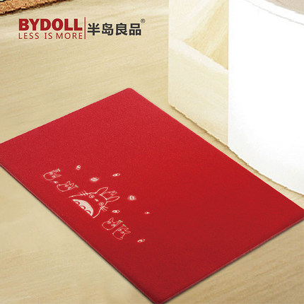 半岛良品 超薄蹭灰土垫脚垫地毯 门口入户进门地垫50*80cm