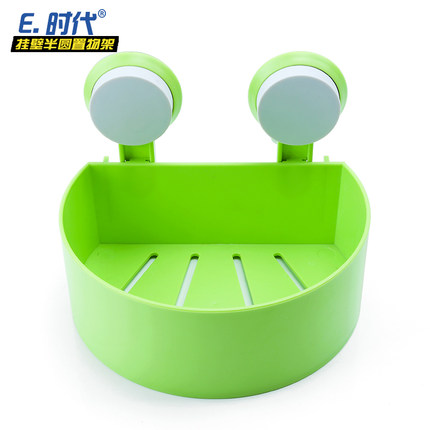 易时代浴室置物架 吸盘卫生间置物架 壁挂吸壁式洗手间三角转角架