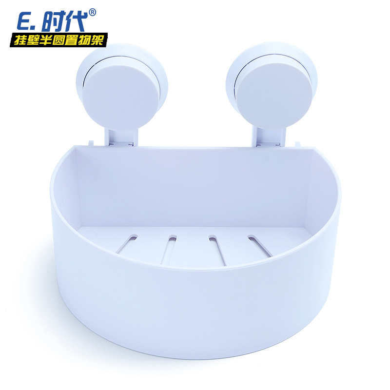 易时代浴室置物架 吸盘卫生间置物架 壁挂吸壁式洗手间三角转角架