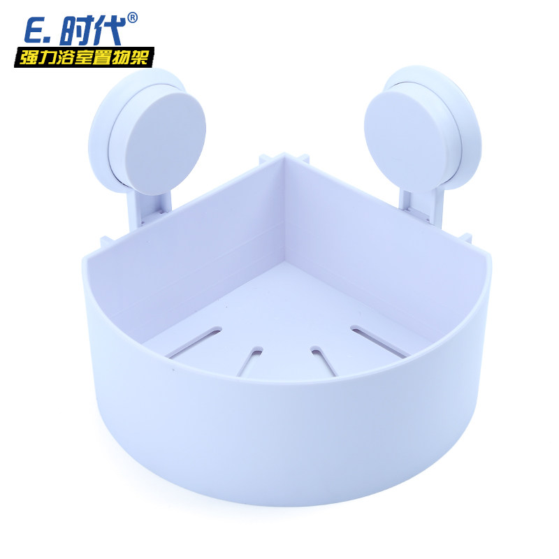 易时代浴室置物架 吸盘卫生间置物架 壁挂吸壁式洗手间三角转角架