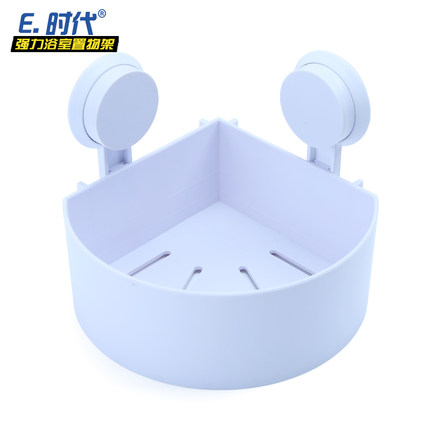 易时代浴室置物架 吸盘卫生间置物架 壁挂吸壁式洗手间三角转角架