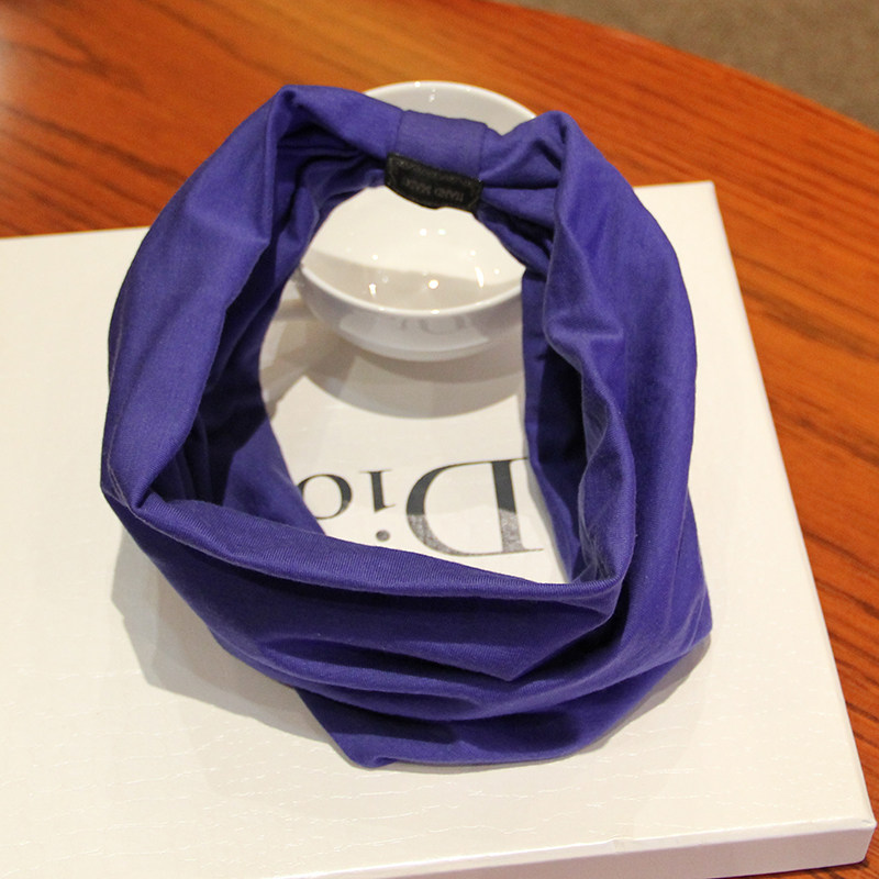 包邮新款韩国夸张宽边发箍韩版纯色棉布发带头巾头饰发饰品女发箍