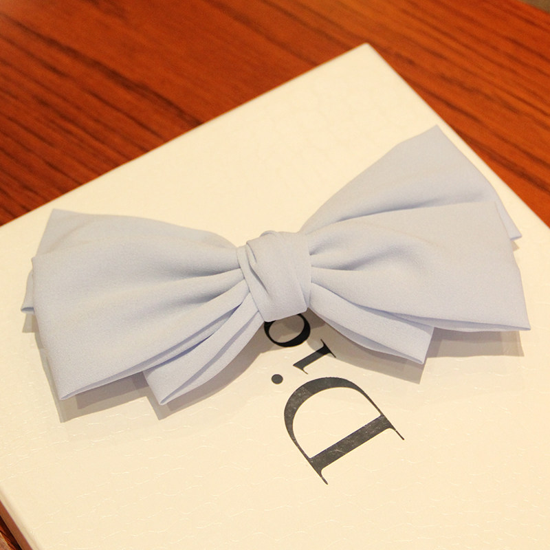 包邮 2014韩国新款清新 潮女夸张超大蝴蝶结发夹发卡边夹盘发头饰