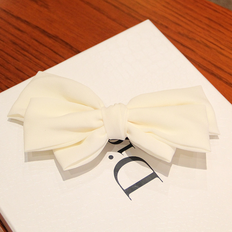 包邮 2014韩国新款清新 潮女夸张超大蝴蝶结发夹发卡边夹盘发头饰