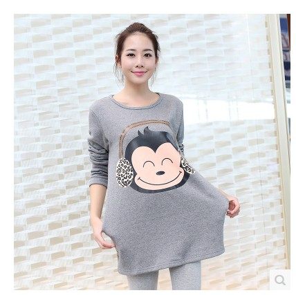 Корейский моды новой осенне-зимней одежды для беременных женщин большие ярдов толстые кашемировые свитера кашемировые свитера пальто не отступает одежду
