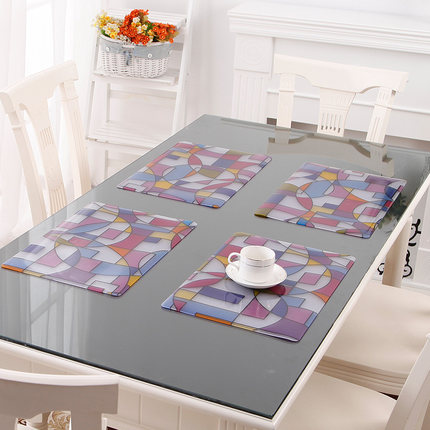 竹月阁加厚软质玻璃餐垫 隔热垫 30*45CM 1个装