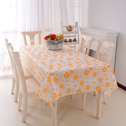 欧式田园桌布防水免洗塑料布艺餐桌布PVC台布防油桌垫
