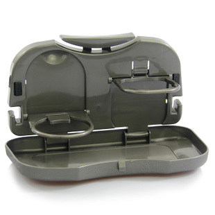 可折叠汽车后座椅背餐台餐桌 多功能车载水杯架饮料架置物架托盘