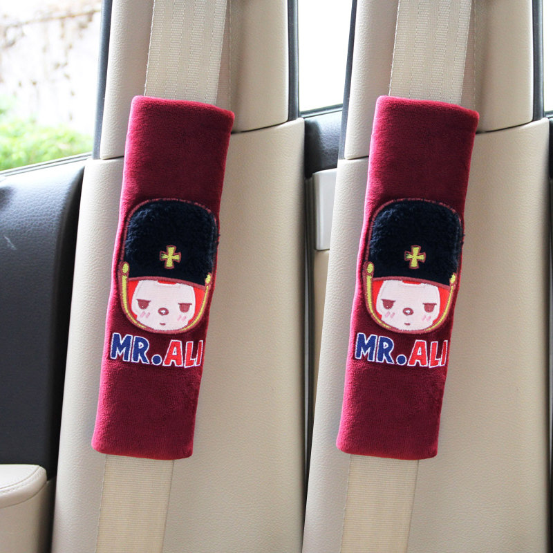 摩丝娃娃加长汽车安全带套卡通可爱夏季车用保险带护肩套 一对装