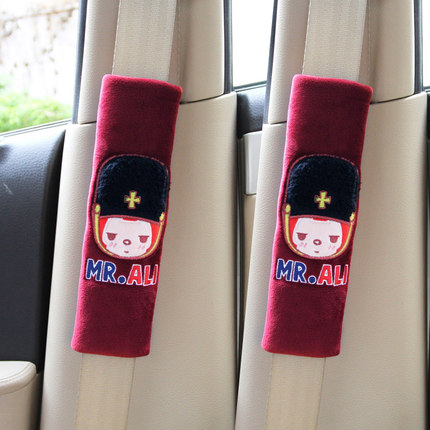 摩丝娃娃加长汽车安全带套卡通可爱夏季车用保险带护肩套 一对装