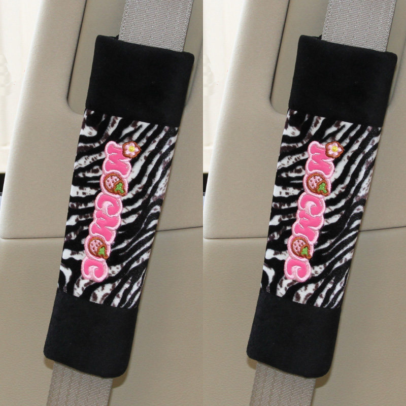 摩丝娃娃汽车用安全带套 卡通可爱加长保险带护肩套 车饰品一对装