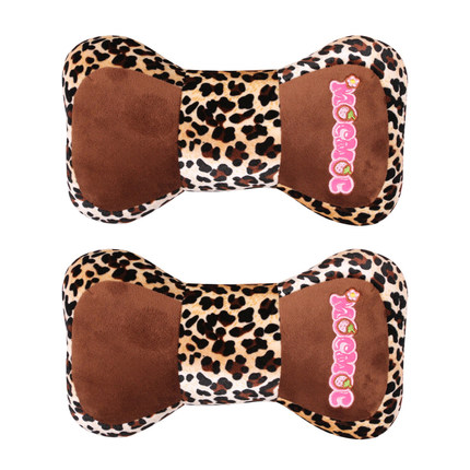 摩丝娃娃夏季个性女士汽车骨头枕 可爱创意车用颈椎护颈枕 一对装