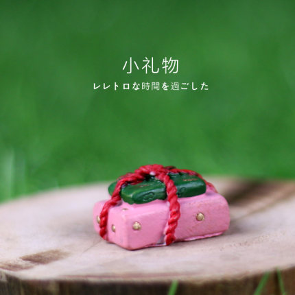 如果创意田园多肉植物场景苔藓树脂摆件微景观花盆小摆件