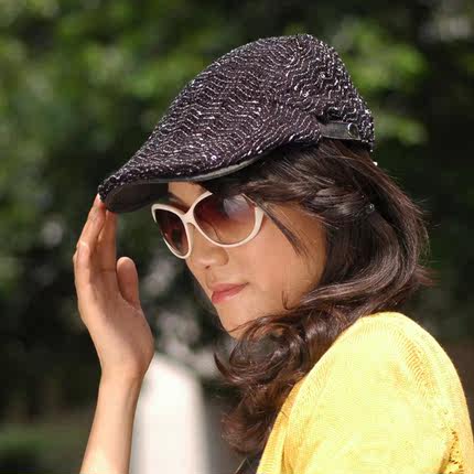 择信 怀旧贝雷帽春秋冬季保暖针织帽户外男女韩版潮人休闲鸭舌帽