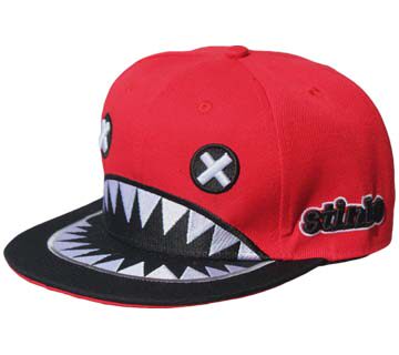 择信韩国大鲨鱼酷鲨嘴街舞平沿帽hip hop嘻哈棒球帽男女眯眼板帽