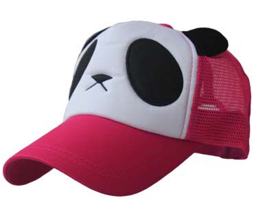 择信可爱毛绒熊猫棒球帽遮阳帽太阳帽时尚韩版货车帽卡通帽情侣帽