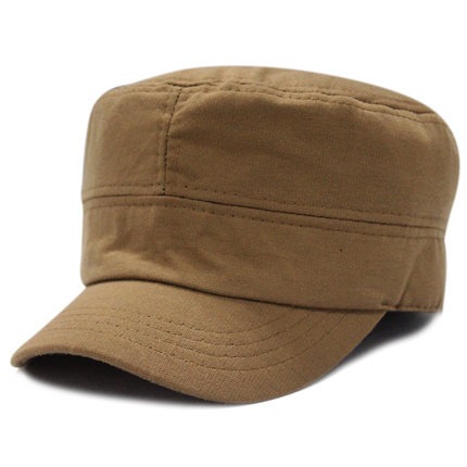 择信春夏秋冬简约韩版潮全封口户外男士军帽全棉保暖女士平顶帽子