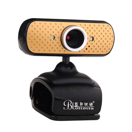 特价蓝色妖姬高清电脑摄像头带麦克风台式笔记本免驱视频夜视包邮