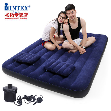 intex充气床 气垫床单双人充气床垫加大加厚户外野营充气垫床