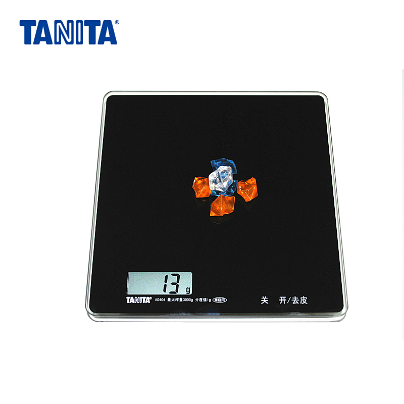 TANITA百利达钢化玻璃秤盘电子厨房秤 家庭用秤 KD-404