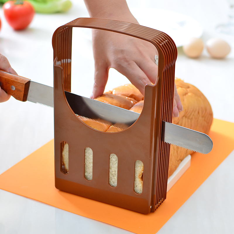 日本进口kokubo面包切片器 吐司切片器切割架 切面包机 送面包刀