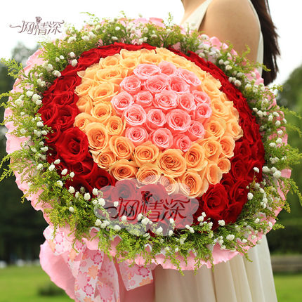 Champagne Rose 99 Bozhou City Florist Flower Delivery Flowers Champagne Rose 99 Suizhou City Florist Flower Delivery Pink Flowers White Wide Water Wuhan National