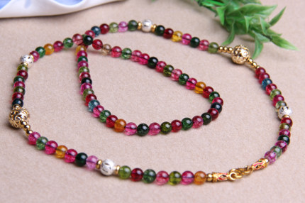 Peak jewelry full of colorful popcorn crystal beads bracelet multi-turn / multi Pitt watermelon beads bracelet bracelet