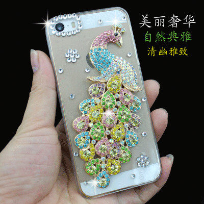 Samsung note2 peacock diamond shell n7100 n7102 phone shell protective sleeve shell phone sets n719