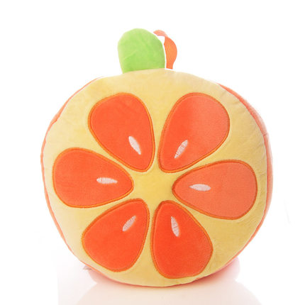 可爱韩版卡通儿童书包幼儿园小班宝宝毛绒背包男女童水果双肩包包