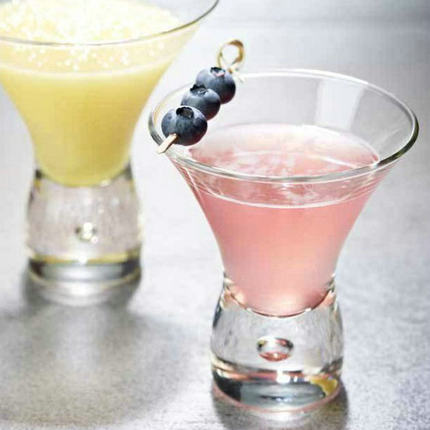 速兴利耐热甜品杯 喇叭口厚底沙拉碗 特色鸡尾酒杯 钢化特饮杯