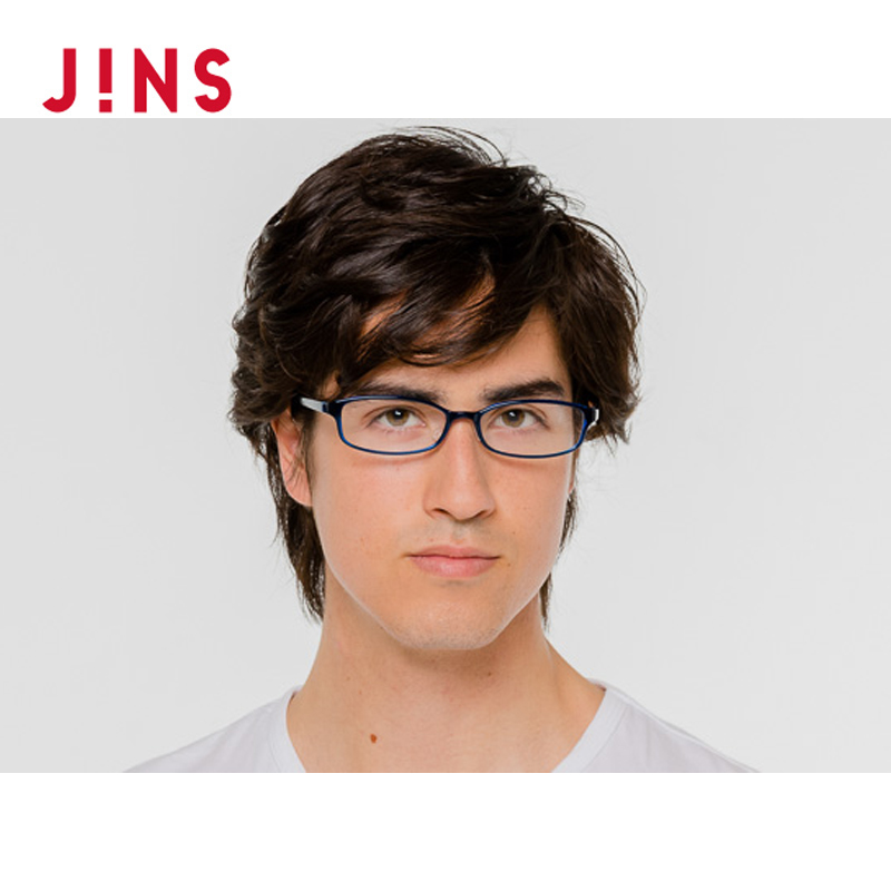 JINS 近视眼镜 MEN SMART 超轻眼镜框 男 可加PC功能 MTR-13-423