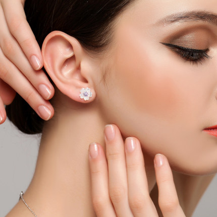 Bo Ruidi Shipping Authentic Mother Ss Diamond Earrings Bo Ruidi Shipping Authentic Mother Ss Diamond Earrings Female Korean Silver Roses Jewelry Lover