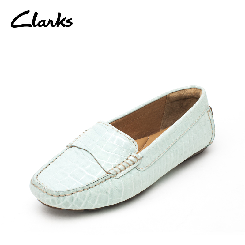 Clarks休闲女士真皮豆豆鞋Dunbar Grandby 驾车单鞋