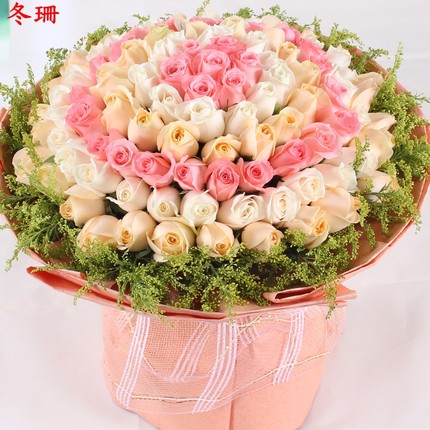 Lover anniversary flower delivery Beijing city Mentougou , Pinggu Yanbian florist delivery rose 99 mash