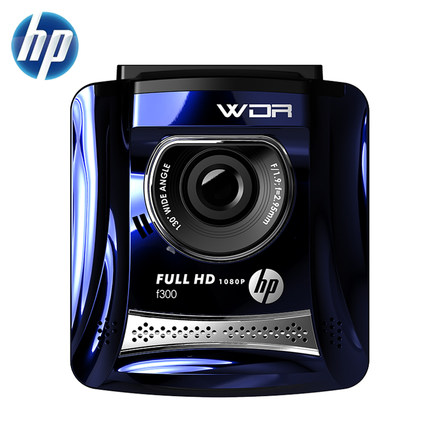 标题优化:惠普/HP F300行车记录仪1080p超高清夜视王 宽动态1.9大光圈广角
