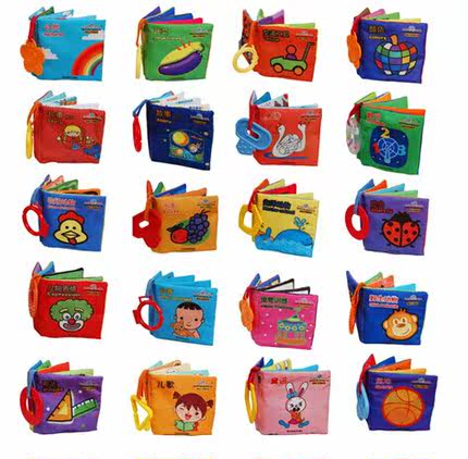 Mom cloth book 0-1-3 years old baby early childhood educational toys for children with sound paper baby cloth book cognitive palm book