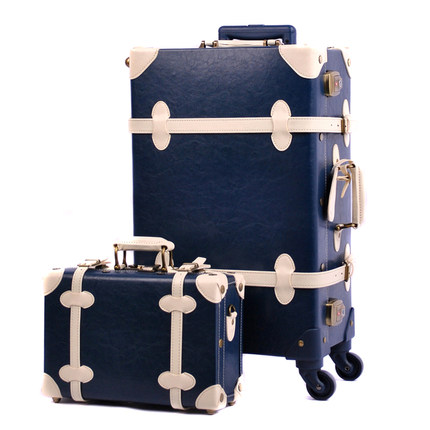 Urecity Vintage Luggage Sets With Swivel Caster Wheels And Combination Lock