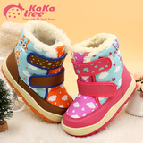 2015冬季新款男女童加厚中筒棉靴韩版宝宝加绒保暖靴子时尚儿童鞋